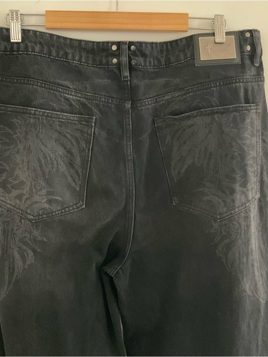 Men’s Divine Void Archangel Black Baggy Jeans, Sz 38 - Picture 6 of 14